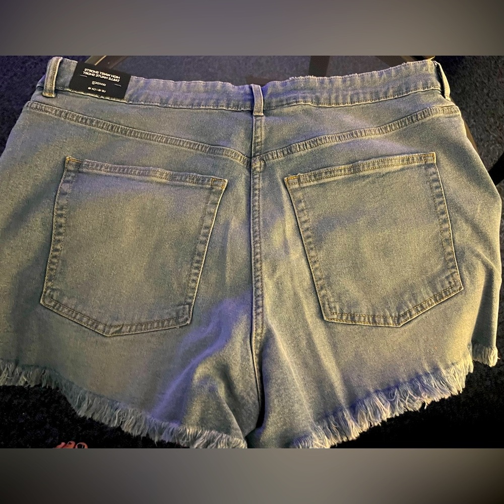 Divided Light Blue Jean Shorts